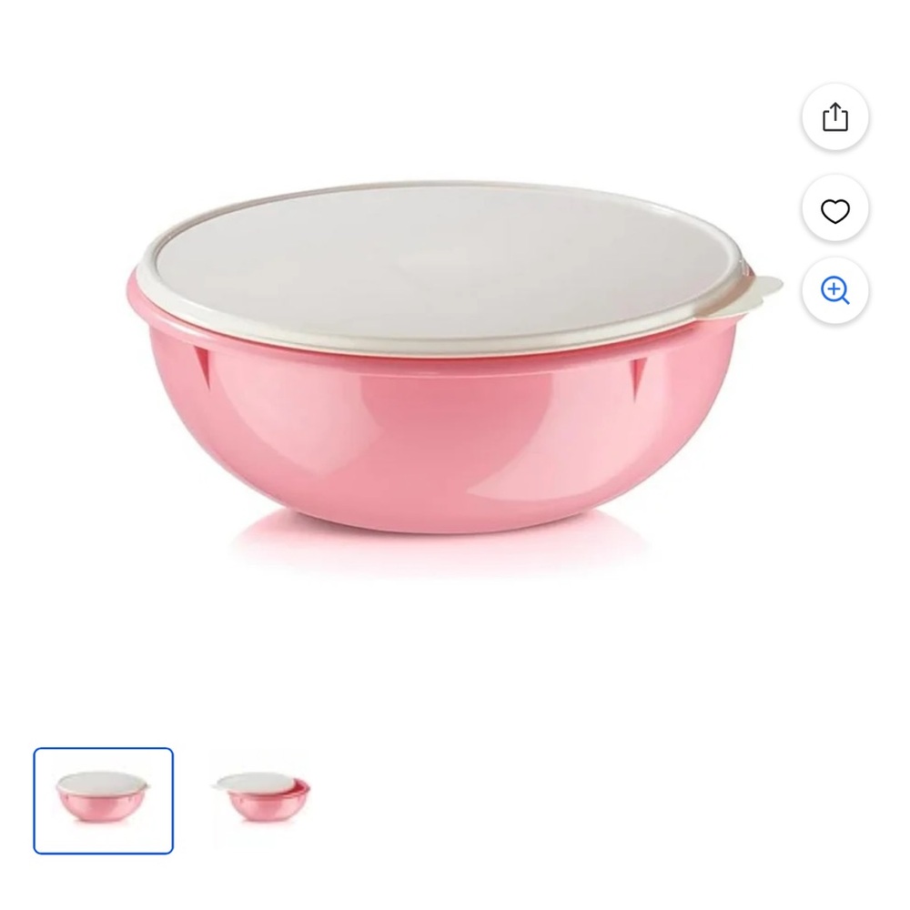Tupperware fix N Mix Pink Mixing Bowl with Lid